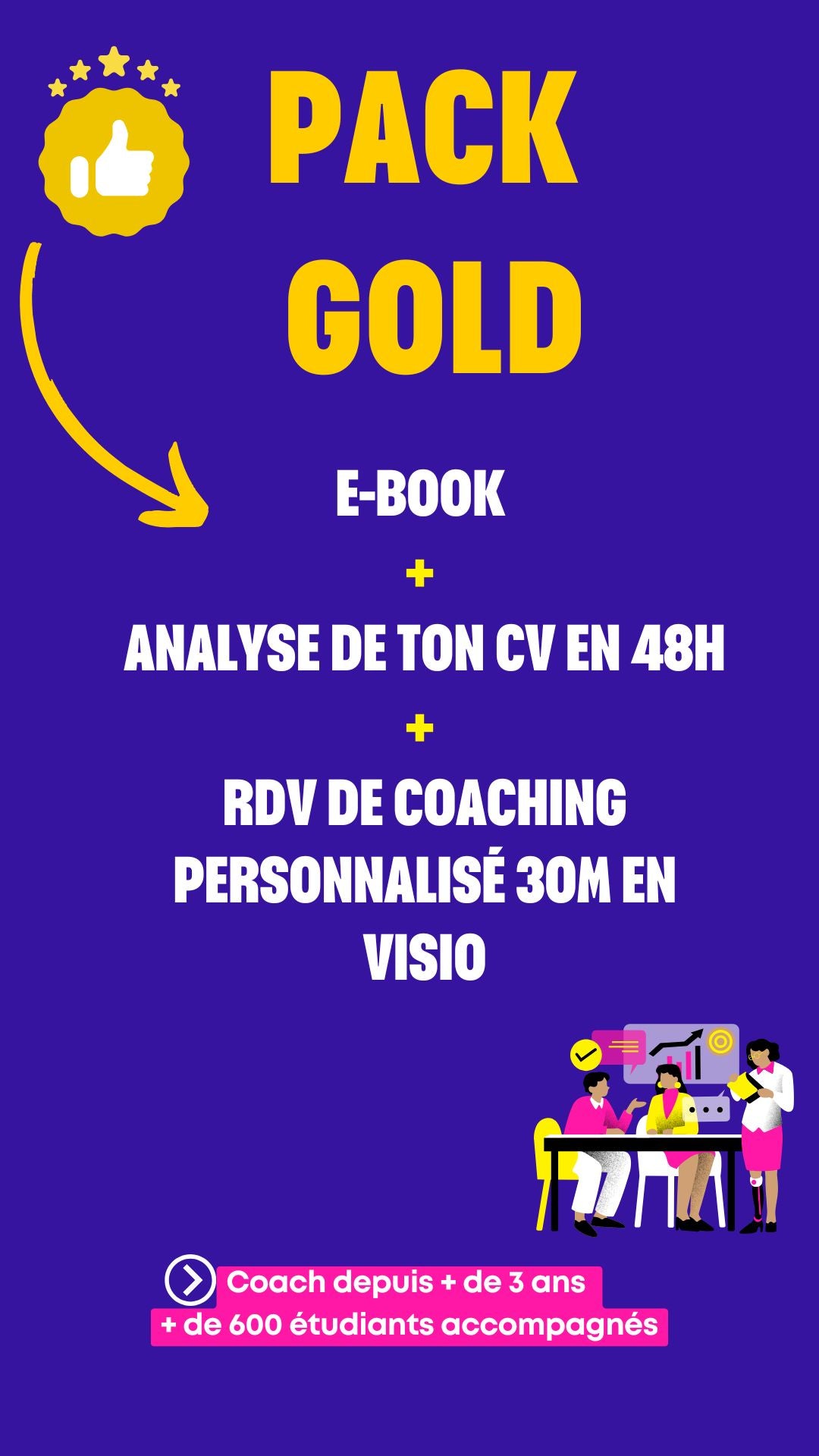 E-book + CV personnalisé + coaching personnalisé